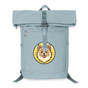 Chien Spitz danois, dessin animé Kawaii, clipart pour animaux de compagnie - Sac à dos ordinateur - bleu glacier - Devant