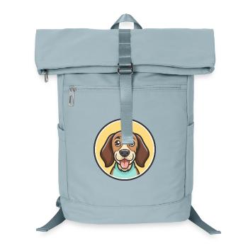 Montenegrinischer Berghund Hunderasse Lustige Karikatur - Laptop-Rucksack  - Eisblau - Vorne