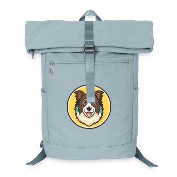 Picardie Schäferhund Hund Rasse Cartoon Kawaii Clipart - Laptop-Rucksack  - Eisblau - Vorne