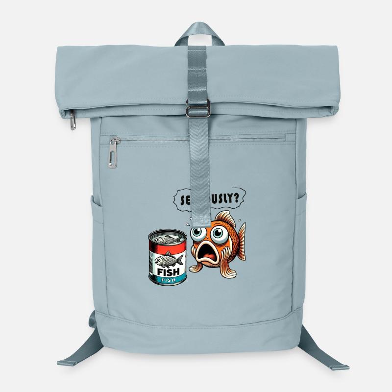 Design amusant de poisson en conserve Sac à dos ordinateur
