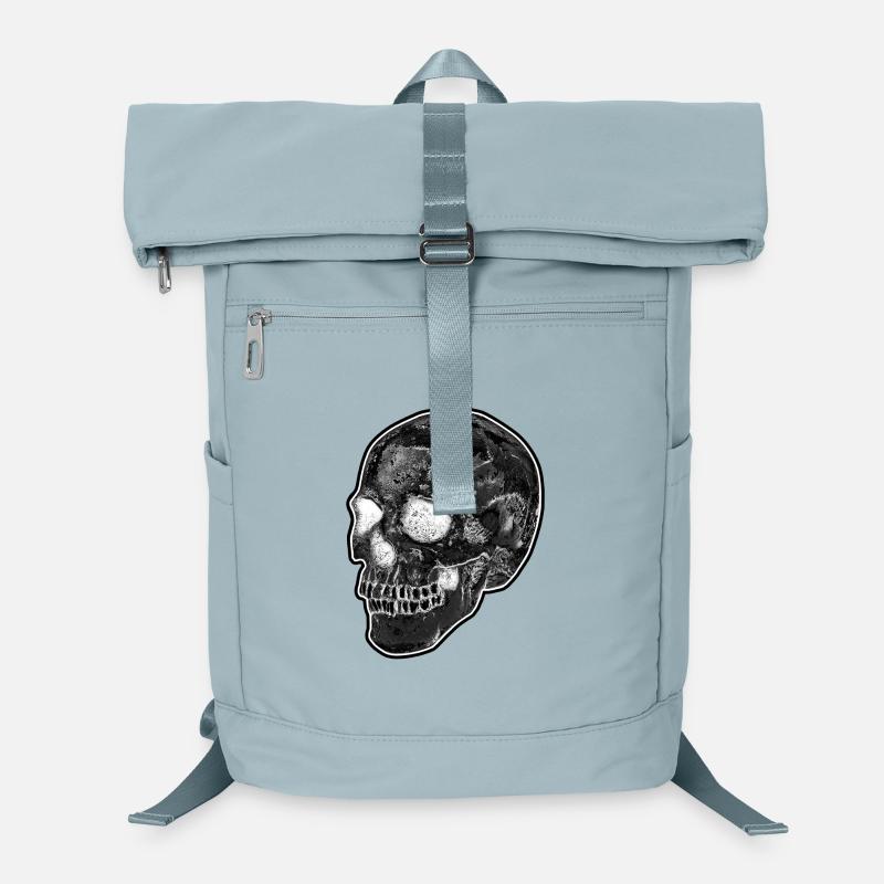 CLASSIC BLACK & WHITE SKULL Laptop Backpack