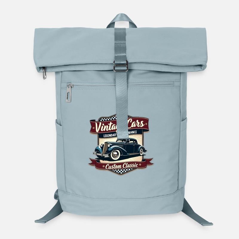 Voiture vintage design rétro Sac à dos ordinateur