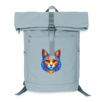 Türkisch Van Katzenrasse Cartoon Kawaii Tier Haustier - Laptop-Rucksack  - Eisblau - Vorne