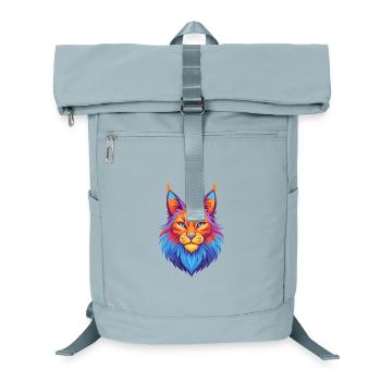Maine Coon Cat Breed Cartoon Kawaii Animal Pet - Laptop Backpack - ice blue - Front