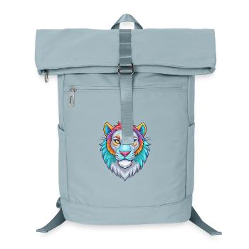 Liger Hybrid Löwe Tiger Katzenrasse Karikatur Kawaii A - Laptop-Rucksack  - Eisblau - Vorne
