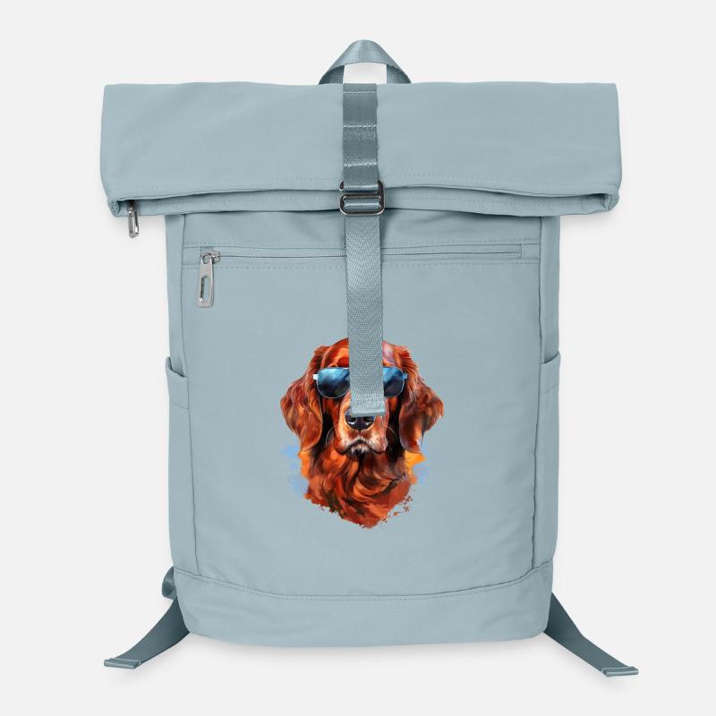 Irish Setter mit Sonnebrille Laptop-Rucksack 