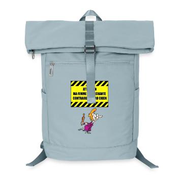 Gemeine Frau - Laptop-Rucksack  - Eisblau - Vorne