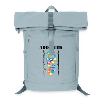 Addicted - Laptop Backpack - ice blue - Front