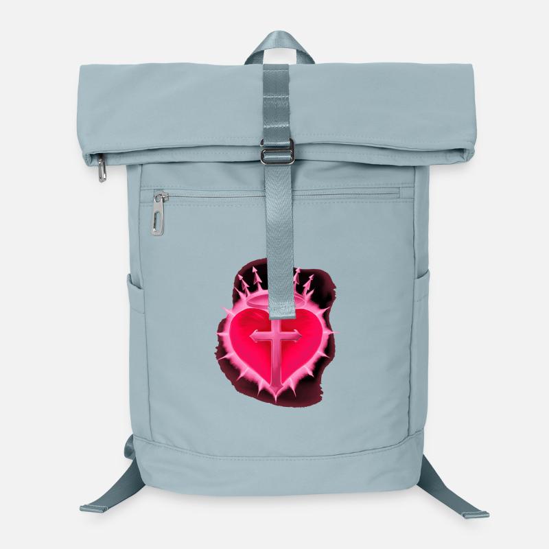 Gothic-Herz, Kreuze, romantiker Laptop-Rucksack 