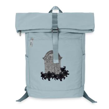 Grabstein mit Lilien, gothic design - Laptop-Rucksack  - Eisblau - Vorne