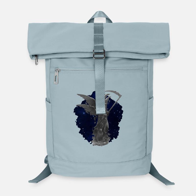 Engelstatue, gothic motiv, sternenmuster Laptop-Rucksack 