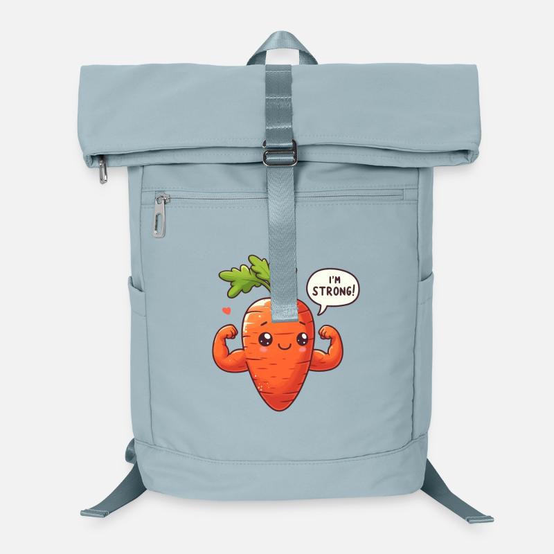 Kawaii Carrot Muscle Laptop Backpack