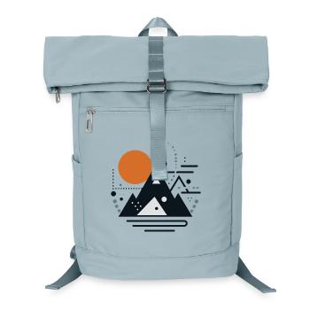 Mountains - Laptop Backpack - ice blue - Front