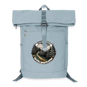 Envie de voyager : Nous suivons le chemin – Nature & Aventure - Sac à dos ordinateur - bleu glacier - Devant