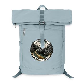 Der Pfad bestimmt das Abenteuer – Natur Design - Laptop-Rucksack  - Eisblau - Vorne