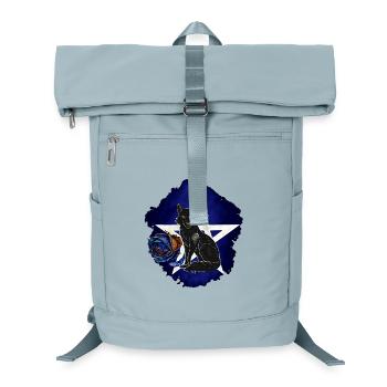 Gothic-Fuchs, verwelkte Rosenblüte, vanitas - Laptop-Rucksack  - Eisblau - Vorne
