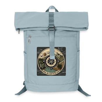 Suivez le son du vent – Conception de la boussole Nature - Sac à dos ordinateur - bleu glacier - Devant