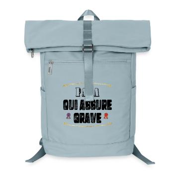 Papa Qui Assure Grave - Sac à dos ordinateur - bleu glacier - Devant