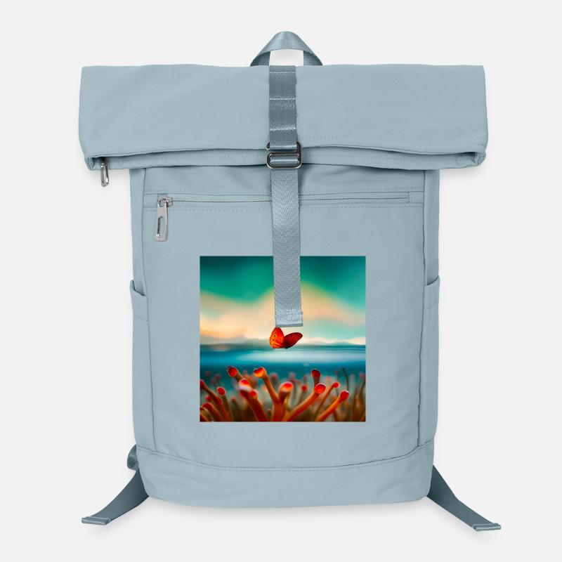Korallen-Schmetterling Laptop-Rucksack 