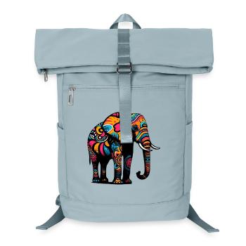 Elephant - Laptop Backpack - ice blue - Front