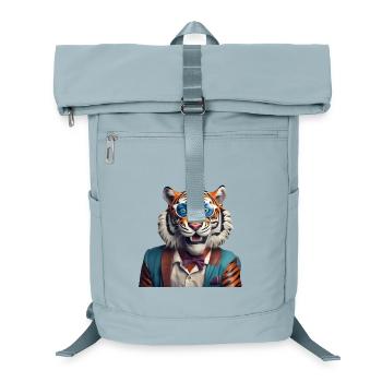 Tigre sophistiqué avec lunettes de soleil bleues - Sac à dos ordinateur - bleu glacier - Devant