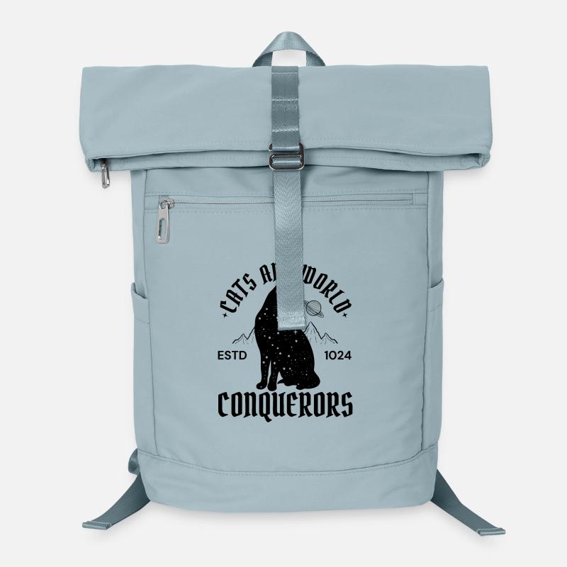 Black Cat Conqueror - Mystisches Katzenmotiv Laptop-Rucksack 