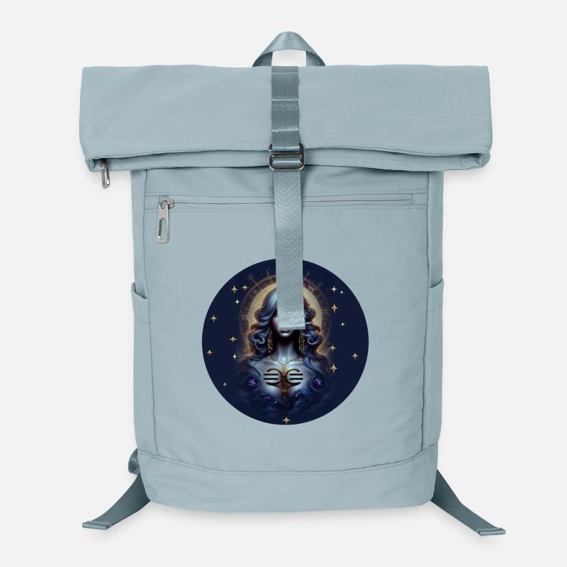 Moonlight Goddess Star Circle - Zodiac Sign Libra Laptop Backpack