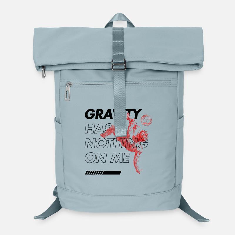 Gravity-free overhead kick – Football art Laptop Backpack