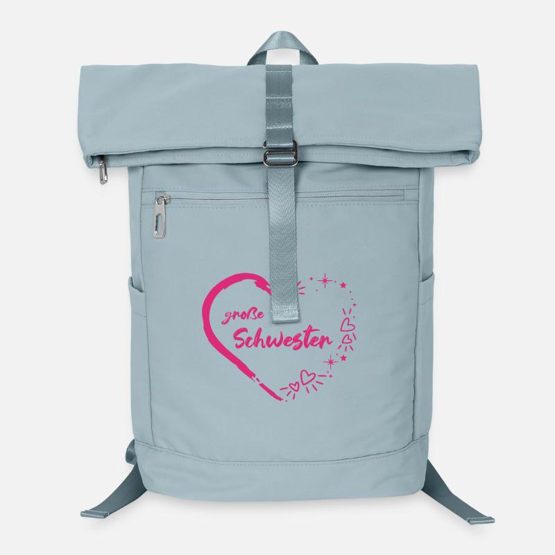 große Schwester rosa pink Herz Laptop-Rucksack 