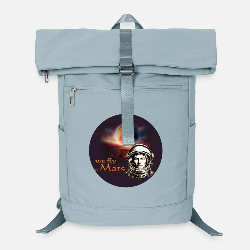 Marsflug Retro Astronaut - Laptop-Rucksack  - Eisblau