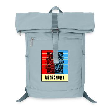 Kosmisches Universum Retro Style - Laptop-Rucksack  - Eisblau - Vorne