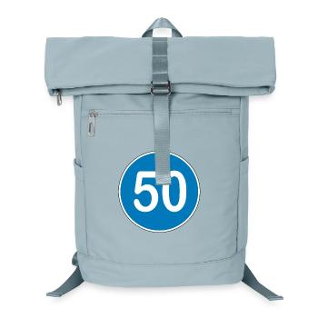 50e anniversaire , 50 ans , Panneau de signalisation bleu - Sac à dos ordinateur - bleu glacier - Devant