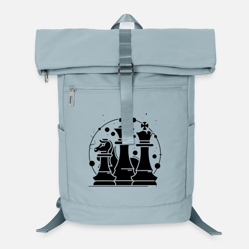 Schachfiguren Comic Look Laptop-Rucksack 