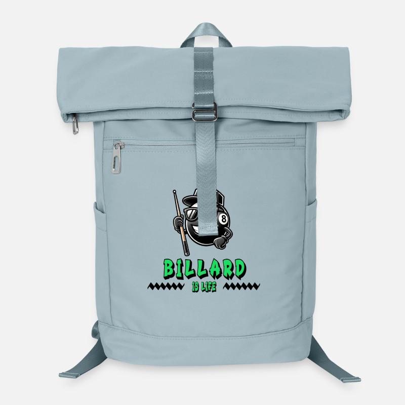 Billard ist Leben – Cooles 8-Ball Design Laptop-Rucksack 