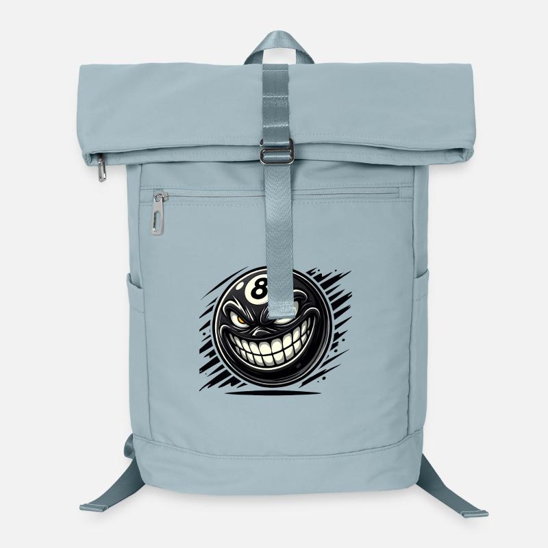 Evil 8-Ball - Le monstre de billard souriant Sac à dos ordinateur