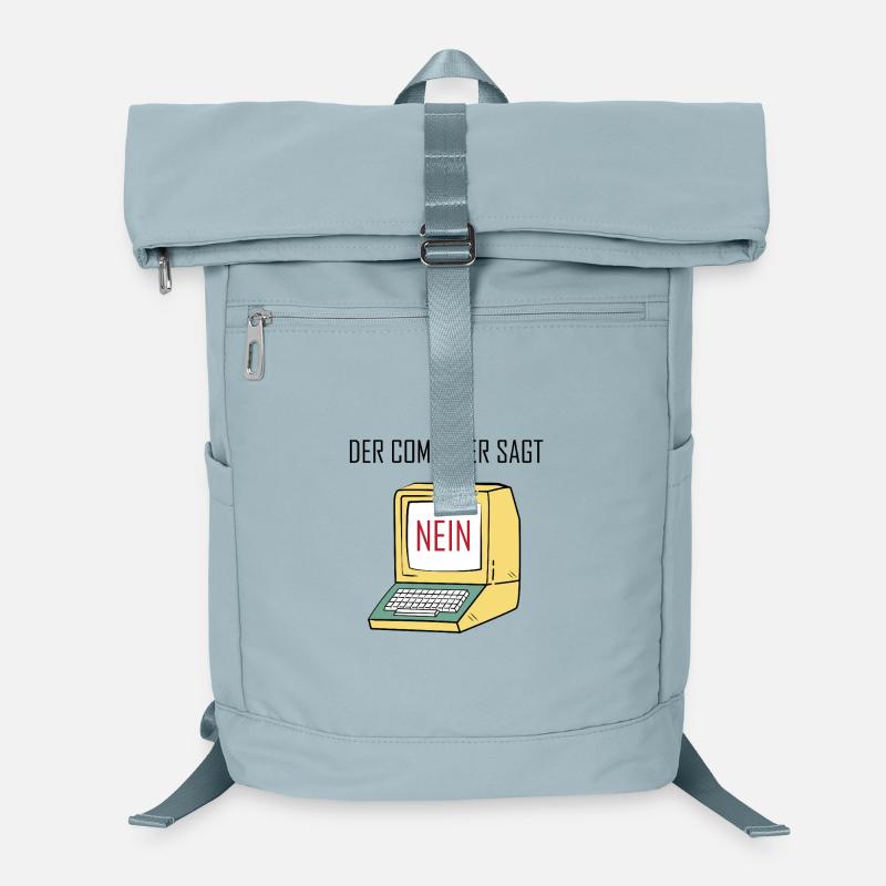 Retro Funny Computer Sagt Nein - Geeky Tech Nerd Laptop Backpack