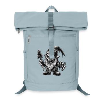 Zombie Dwarf from Hell - Laptop Backpack - ice blue - Front