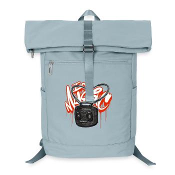 I love Music Ghettoblaster Boombox - Laptop-Rucksack  - Eisblau - Vorne