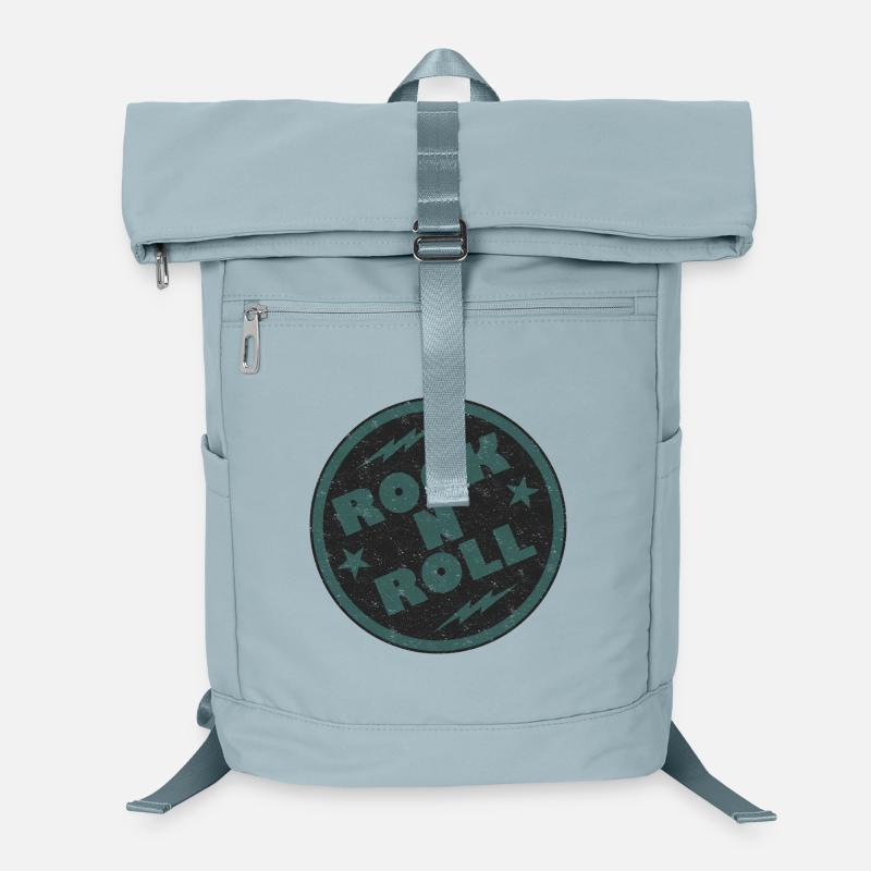 Design d’insigne rétro rock and roll Sac à dos ordinateur