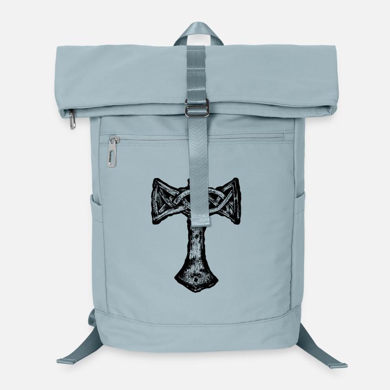 Mjöllnir Wikingersymbol - Laptop-Rucksack - Eisblau