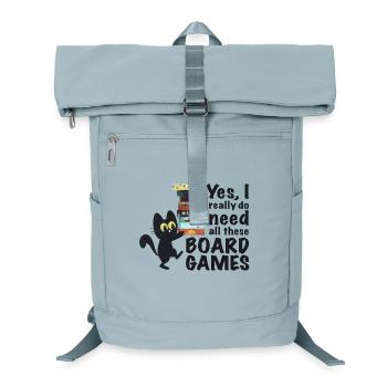 Board Game Funny Saying Cat - Laptop Backpack - ice blue - Front