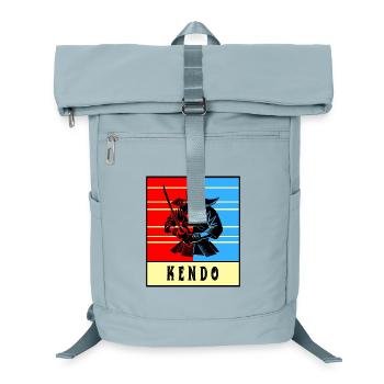 Kendo Kämpfer - Laptop-Rucksack  - Eisblau - Vorne