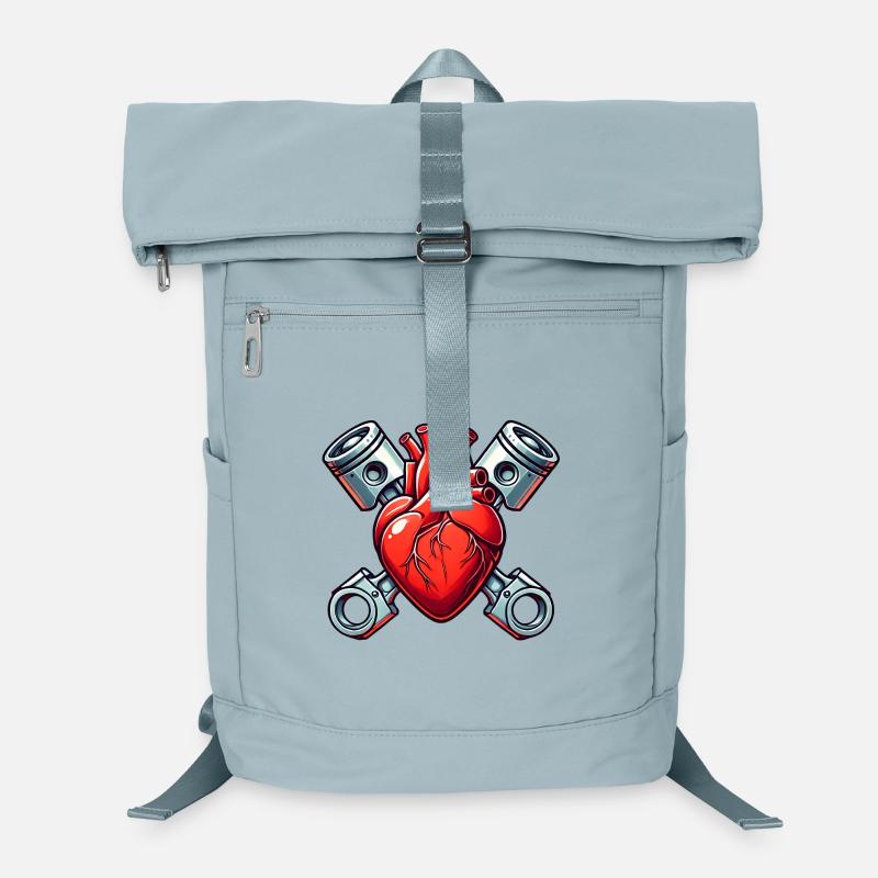 Engine heart – petrol in the blood Laptop Backpack