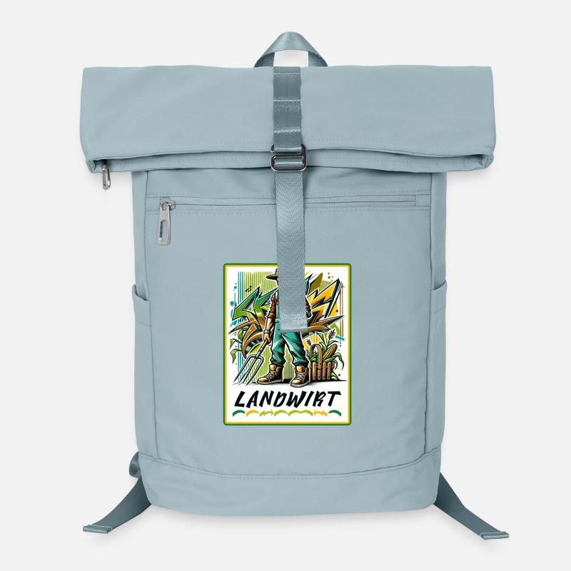 Proud farmer in graffiti style Laptop Backpack