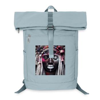 African Deity - Laptop Backpack - ice blue - Front