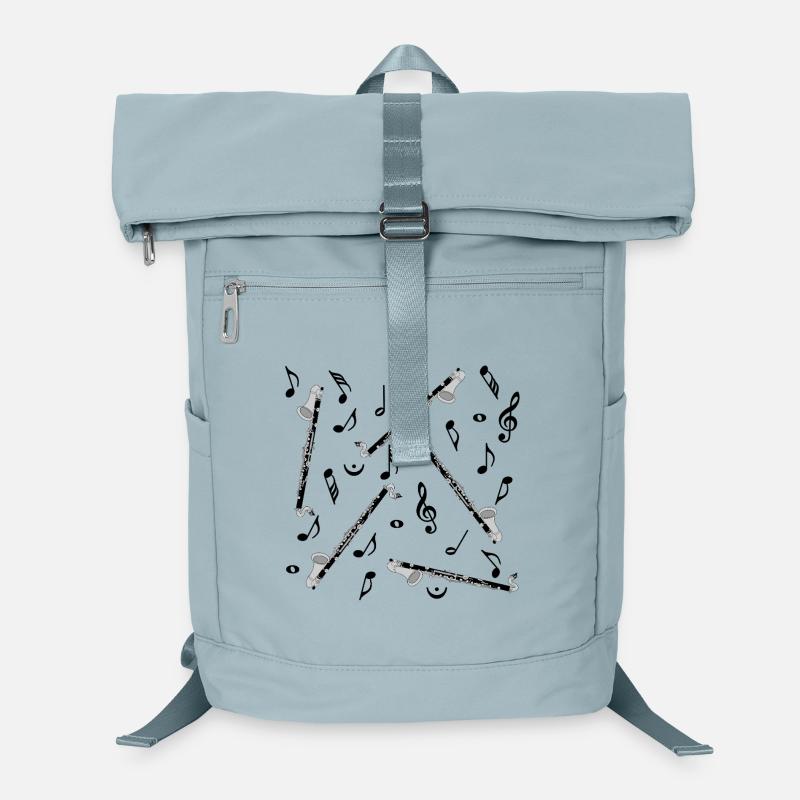 Notes de musique pour clarinette basse Sac à dos ordinateur