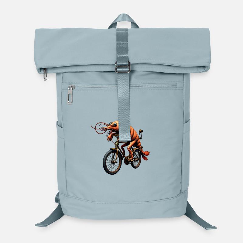 Steampunk shrimp on motorcycle Laptop Backpack