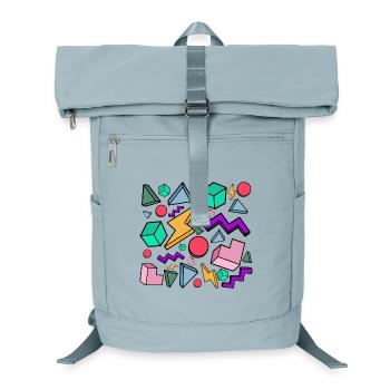 80er Jahre Ästhetik Vintage Retro - Laptop-Rucksack  - Eisblau - Vorne