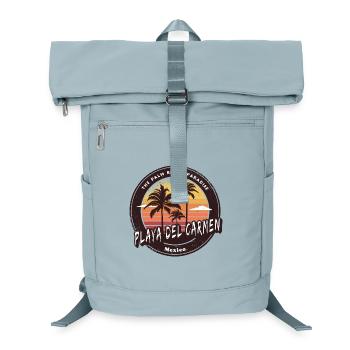 Playa del Carmen, Mexique, coucher de soleil Design - Sac à dos ordinateur - bleu glacier - Devant
