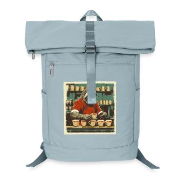Sloth Barista – Coffee Is My Pace - Laptop Backpack - ice blue - Front